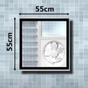 Lifekrafts Small mosquito nets for bathroom, kitchen windows, and exhaust fans-easy-fit Fibre Washable Adults Mosquito Net