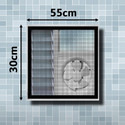 Lifekrafts Small mosquito nets for bathroom, kitchen windows, and exhaust fans-easy-fit Fibre Washable Adults Mosquito Net