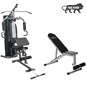 lifeline hg 005 multi gym machine with lb 311 adjustable bench for home gym