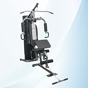 life line gym exercise machine with 72kg weight stack amp preacher curl attachment  multi gym machine for home with pulley system for full body workout  free assistance for installation