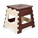 Lifelong 12 Inch Foldable Plastic Step Stool | Heavy Duty Folding Stool for Adults & Kids with Carry Handle | Anti-Skid Portable Multipurpose Sitting Stool for Kitchen, Bathroom, Home, Garden