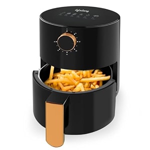 lifelong 25l air fryer for home-800w small airfryer machine to frybakeamproast with timer control-oil free fryer machine-electric air-fryer with 360 hot air circulation technology llhf26black
