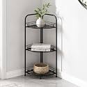 Lifelong 3-Tier Corner Shelf Rack for Kitchen, Bathroom & Living Room | Multipurpose Storage Organizer Stand for Jars,Bottles & Plants|Durable Metal Frame,Space-Saving Corner Design, Anti-Rust Finish