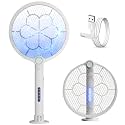 Lifelong 3-in-1 Foldable Electric Mosquito Racket | Mosquito Killer Racket | Fly Swatter | Stand & Hang Design | Mosquito Trap & UV Light | Rechargeable 1200mAh Battery | Type-C Charging