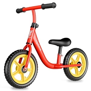 lifelong balance bike for kids 2-4 years  ergonomic frame  pedal free balance bike crash guard  quick-release height adjustment  toxic free mag wheels amp grip suitable for girls amp boys red
