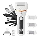 Lifelong Callus Remover for Feet Electronic with 3Heads | 14-in-1 Pedicure Tool Kit | Type-C Rechargeable Foot Scrubber for Dead Skin Remover | 3-Hr Runtime, Waterproof, 3-Speed Foot Cleaner & Filer