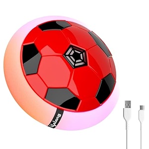 lifelong smart electronic rechargeable hover air ball football toy 2000mah usb type-c 3 speed modes led light strong body indoor soccer safe for boys amp girls llchsb01