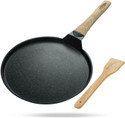 Lifelong Die-Cast Flat Dosa Tawa with Wooden