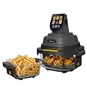 Lifelong Dual Glass Basket Air Fryer | Interchangeable Borosilicate Glass Bowls (4.1L, 1.6L) with Lids | 1500W, 5 Presets,Non-Slip Silicone Mat, DIY Mode, Toxin Free, No Coatings, 360° Air Circulation