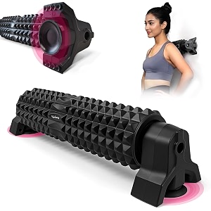 lifelong foam roller for exercise gym  deep tissue massage roller for back pain neck amp knee pain relief  yoga roller for muscle recovery stretching amp workout  eva foam muscle massager equipment  45 cm