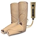 Lifelong Full Leg Air Compression Massager for blood circulation and pain relief, Corded Electric, Beige
