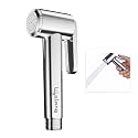 Lifelong Health Faucet Gun, Hand Jet Bidet Spray Head|ABS Material|Health Faucet for Bathroom|Wall Mount Installation (LLBAHFH19, Chrome, 1 Year Warranty)