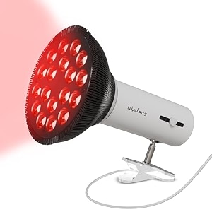 lifelong led red light therapy lamp facial tool for face and body - dual wavelength 660nm amp 850nm portable design high power non-invasive full body therapy for skin rejuvenation amp pain relief