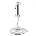 Lifelong LLBAHF09 ABS Health Faucet with SS-304 Grade 1.25 Meter Flexible Hose Pipe and Wall Hook, White (Jet Spray for Toilet), Chrome (LLBAHF09)