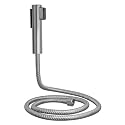 Lifelong Bathroom Water Gun Dual Flow Jet Spray,High Pressure Health Faucet -SS-304 Grade Handheld Bidet,1 mtr Flexible Hose Pipe & Wall Hook for English Toilet,Chrome Finish(LLBAHFDF1)Stainless Steel