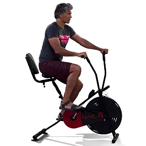 Lifelong LLF90 Fit Pro Plus Airbike Exercise Machine with Moving ...