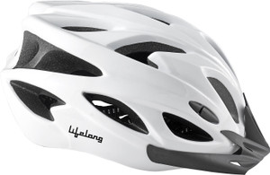 lifelong llfah04 adjustable mountain bike cycle helmet with padding  detachable visor cycling helmet