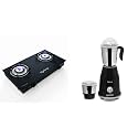 Lifelong LLGS10 Glass Top, 2 Burner Manual Glass Gas Stove, Black &amp; Lifelong LLMG93 500 Watt Duos Mixer Grinder, 2 Stainless Steel Jar (Liquidizing and Chutney Jar)(1 Year Warranty, Black)
