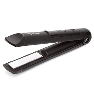 lifelong llpcw18 travel friendly cordless hair straightener rechargeable portable