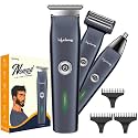 Lifelong Beard Trimmer for Man | Trimmer Men Beard |Cordless Rechargeable Waterproof Skin Friendly All in One Grooming Kit for Beard, Nose, Hair, Body |Shaving Machine with 3Combs, TypeC, 2Hr Runtime
