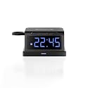 Lifelong Wireless Charging Alarm Clock with Phone Stand | Fast Wireless Charger for All Compatible Smartphones|LED Digital Display with Adjustable Brightness|Dual USB Ports & Smart Nightstand Desk Use