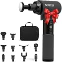 Lifepro Sonic LX Percussion Massage Gun Deep Tissue with Heat &amp; 10 Heads