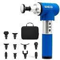 Lifepro Sonic LX Percussion Massage Gun Deep Tissue with Heat &amp; 10 Heads