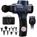 Lifepro SonicPro Massage Gun Percussion Muscle Massager with Heat, 9 Heads