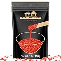 Lifestance Hard Wax Beads, 1lb Strawberry Red for Coarse Hair Removal, Painless Bikini and Body Waxing for Fine Hair - Wax Warmers at Home for Women and Men