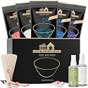 Lifestance Wax Beads Set, 5 Kinds of Waxing Beads, Hard Wax Beans with 57 Items Silicone Spatulas, Perfect for Any Waxing Warmers, Wax Beads for Hair Removal for Bikini Underarm Face Body