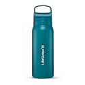 LifeStraw Go Series Insulated Steel Water Filter Bottle, 24 oz, Laguna Teal
