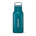 LifeStraw Go Series Insulated Steel Water Filter Bottle, 1 L, Laguna Teal