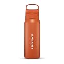 LifeStraw Go Series Insulated Steel Water Filter Bottle, 24 oz, Kyoto Orange