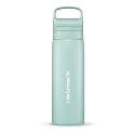 LifeStraw Go Series Insulated Steel Water Filter Bottle, 18 oz, Seafoam