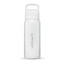 LifeStraw Go Series Insulated Steel Water Filter Bottle, 24 oz, Polar White