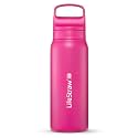 LifeStraw Go Series Insulated Steel Water Filter Bottle, 24 oz, Orchid Pink