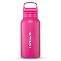 LifeStraw Go Series Insulated Steel Water Filter Bottle, 1 L, Orchid Pink