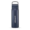 LifeStraw Go Series Stainless Steel Water Filter Bottle, 18 oz, Aegean Sea