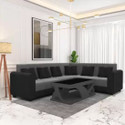 lifestyle furniture ROYAL ECLIPSE GREY BLACK Fabric
