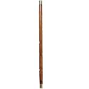 Wooden Walking Stick Sheesham Wood with Brass Handle-(24 Inch) (Natural)