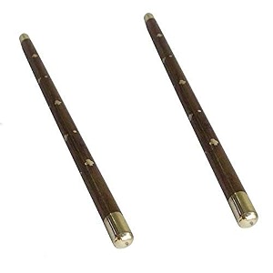lifestyle wooden walking stick sheesham wood with brass work 2 morning walk stick combo-24 nature