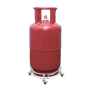 metal glossy wheel castorsgas trollylpg cylinder stand unique anti-rust nano-coating