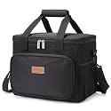Lifewit 15L (24 Cans) Insulated Lunch Bag, Cooler Bag for Lunch/Work/School/Beach/Picnic (Black)