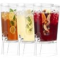 Lifewit 3 Gal Drink Dispenser with Fruit Infuser & Leak-Proof Spigot, 3 Pcs