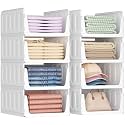 Lifewit 8 Pack Stackable Closet Storage Organizers for Clothes 16.5" Depth
