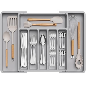 Lifewit Extra Large Silverware Drawer Organizer Expandable