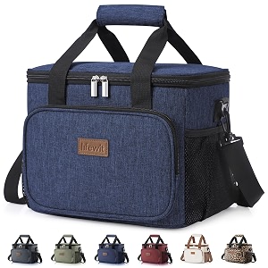 lifewit large lunch bag insulated lunch box soft cooler cooling tote for adult men women dark blue 24-can 15l