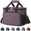Lifewit Large Lunch Bag Insulated Lunch Box Soft Cooler Cooling Tote for Adult Men Women,Purple 14-Can (15L)