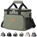 Lifewit Large Lunch Bag Insulated Lunch Box Soft Cooler Cooling Tote for Adult Men Women, Dark Green 12-Can (8.5L)