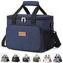 Lifewit Medium Lunch Bag Insulated Lunch Box Soft Cooler Cooling Tote for Adult Men Women, Dark Blue 12-Can (8.5L)